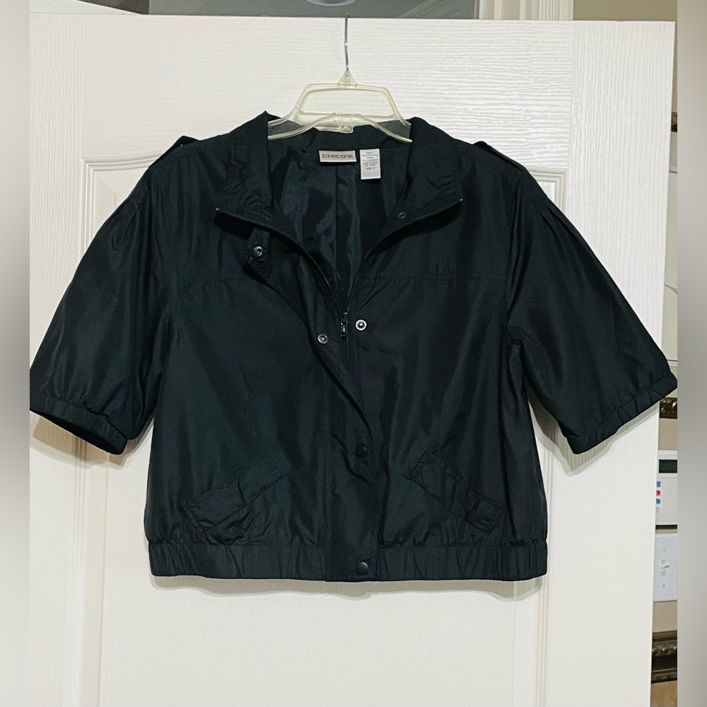 Cropped Chico Collared Top Size 2